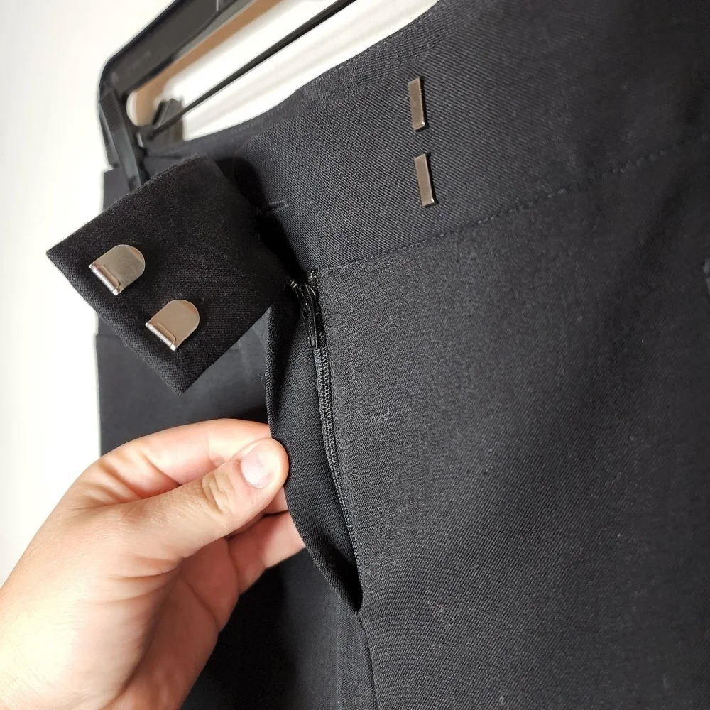 Lafayette 148 Wool‎ Black Trouser Pants Size 6